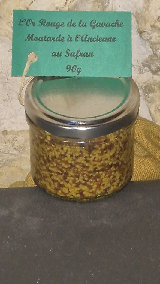 Moutarde à l’ancienne au safran - 90g