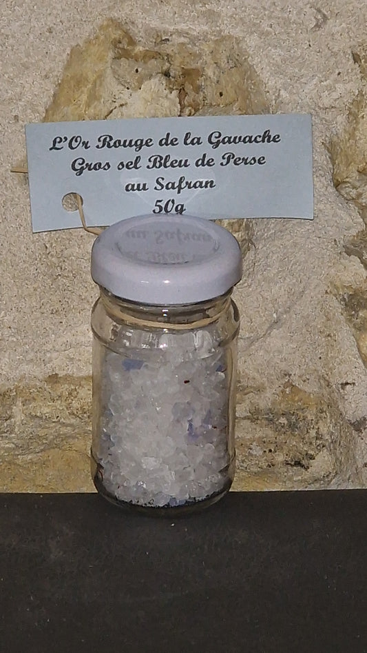 Sel bleu de Perse gros au safran - 50g